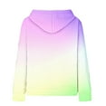 thumbnail image 3 of ibuvkizy Hoodies for Teen Girls!Girls Hoodies Middle Big Girls Half Zip Crewneck Sweatshirt Long Sleeve Pullover Tops Crop Tops Kids Fleece Sweatshirts for 5-14 Years Green,9-10Years, 3 of 4