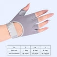 thumbnail image 3 of Women's Fitness Gloves Half Finger Outdoor Sports Cycling Gloves Men's Mountaineering Yoga Driving Shock Absorbing Dew Finger Gloves Black S, 3 of 8