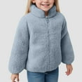 thumbnail image 2 of Zshosam Boys Lightweight Jacket Toddler Boy Girl Fleece Coat Baby Winter with Hood Zipper Jacket Size 18 24 Months,(Light Blue 18-24 Months), 2 of 6