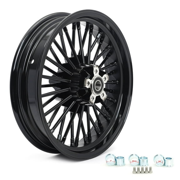 16"x3.5" Fat Spokes Front Wheel for Harley Touring Electra Glide FLHR FLTR Softail Dyna FXSTS
