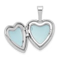 thumbnail image 2 of Auriga 925 Sterling Silver Rhodium-plated 12mm Heart Locket (L-17.85mm, W-12.4mm) for Women, 2 of 7