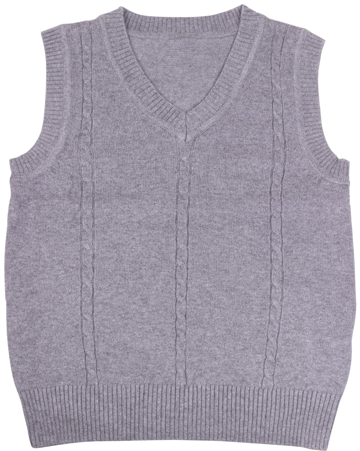 Enimay Enimay Kids Knit Sweater Vest V Neck Argyle Pattern Pullover Soild Grey 2 Years Walmart Com