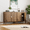 Walnut, variant on Algherohein Accent Cabinet with Storage, Bathroom Storage Organizer Sideboard Cabinets,TV Stand Coffee Bar for Living Room,Walnut