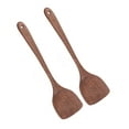 thumbnail image 3 of Flat Wooden Spatula2pcs Wooden Spatula Household Kitchen Cookware Long Handle Wooden Spatula Power Packed Performance, 3 of 5