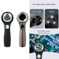 thumbnail image 2 of Magnifying Glass 60X Eye Loupe Magnifying Lens Magnifier Multifunction USB Rechargeable Magnifier Silver, 2 of 5