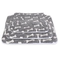 thumbnail image 4 of Pet Bed Blanket  Reversible Portable Dog Crate Mat with Bone Patterns Machine Washable for Sofa Seat Floor Car, 4 of 8
