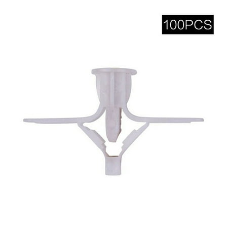 

AOOOWER 50/100pcs Expansion Drywall Anchors Kit for Butterfly/Aircraft Shape Anchors Pierced Special For Nylon Plastic Gypsum Bo