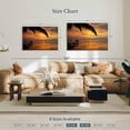 thumbnail image 4 of Elephant Stock Beach Sunset In Belize Wall Art - Horizontal Canvas Wall Art - Living Room Wall Decor - Beach Canvas - Orange And Brown Decor - 39" x 26", 4 of 8