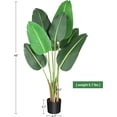 thumbnail image 5 of 48" Artificial Tree Bird of Paradise Artificial Plant Faux Plant for Home Decor Indoor Outdoor Office, 5 of 7