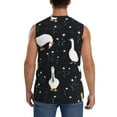 thumbnail image 4 of Bixox Men's Fashionable Goose Printed Shirt Sleeveless Fitness Tank Top-XX-Large, 4 of 7