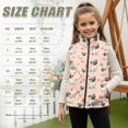 thumbnail image 7 of Uorisanigo Fleece Jacket Vest for Toddler & Kids Puffy Pink Heart Pug Sleeveless Zip Front Jacket Warm Outwear Fashion Fall Winter Clothes Jackets Vests with Pockets 2-12 Years, 7 of 7