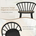 thumbnail image 3 of Dycanpo 18'' Farmhouse Black Dining Chairs Set of 4, Wooden Kitchen and Dining Room Chairs, 3 of 8