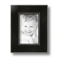 thumbnail image 2 of ArtToFrames 4" x 6" Honors Black with Silver Picture Frame, 4x6 inch Black Wood Poster Frame (WOM-5157), 3 Pack, 2 of 7