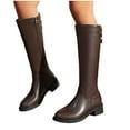 thumbnail image 4 of Taqqpue Women Knee High Boots,Women's Knee High Boots Fashion Sole Tall Riding Boots Comfortable Stretch Calf Dress Long Boots, 4 of 9