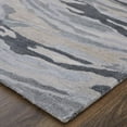 thumbnail image 4 of Feizy Dryden Transitional Abstract, Blue/Gray/Taupe, 1'6" x 1'6" Swatch Sheen Handmade Industrial Watercolor Design Carpet for Living Dining Bed Room, 4 of 9