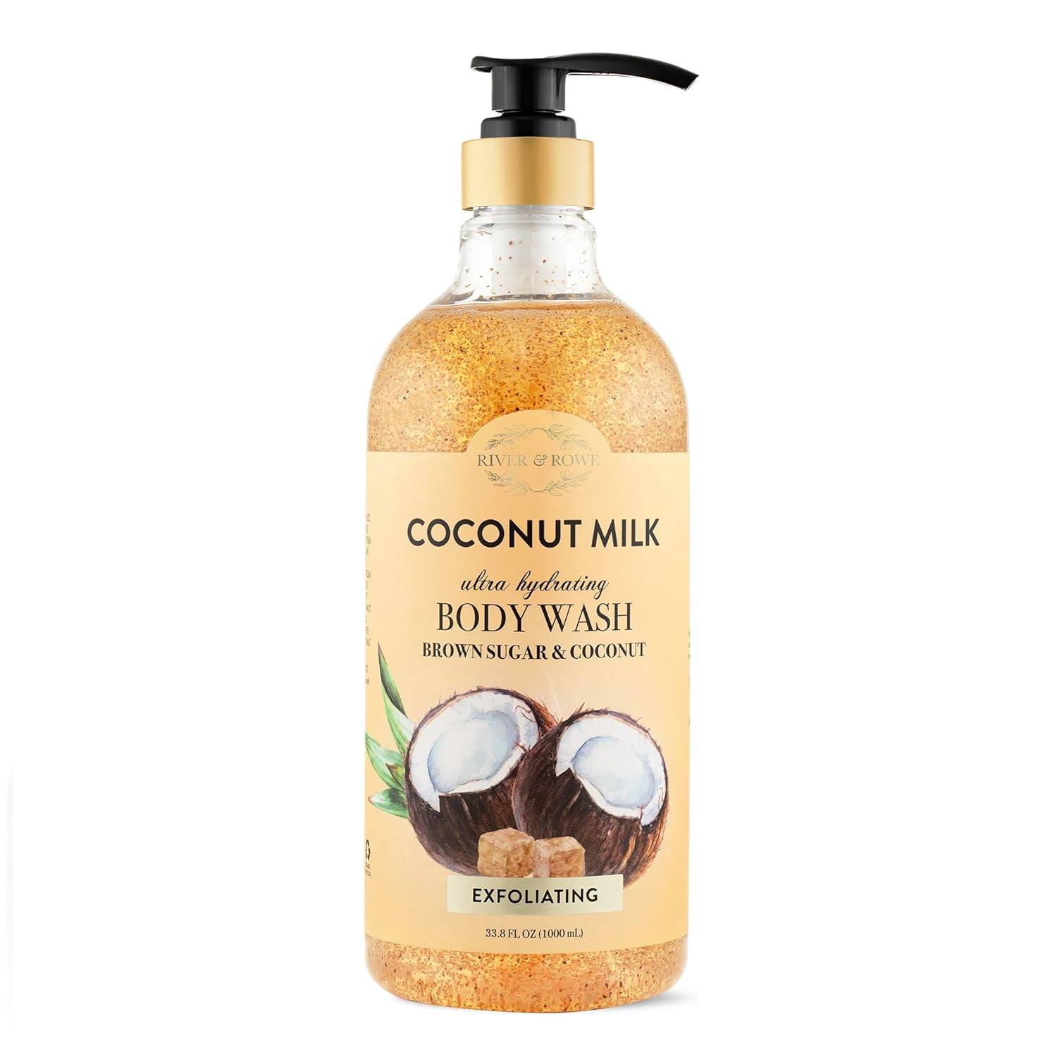 River & Rowe Coconut Milk & Brown Sugar Exfoliating Body Wash - 33.8 oz
