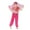 Hot Pink, variant on Baby Girl Outfits Pants Set Indian Dance Skin-Friendly Belly Dance Performance Clothes Sets Clothing Suits