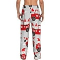 thumbnail image 3 of Daiia Gnomes On The Car Men's Sleep Pant with Pockets and Drawstring,Pajama Pants-Medium, 3 of 9