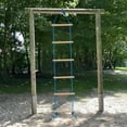 thumbnail image 6 of Camping Rope Ladder for Kids Hanging Ladder Climbing Ladder for Swing Set Accessories Rope Ladder for Playground Tree House, Play and wooden, 6 of 8
