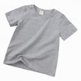 thumbnail image 2 of NIEWTR Toddler Baby Girl Clothes Girl Summer Tops Short Sleeve T-Shirts Toddler Tee Soft Breathable Casual Sport Play Shirts 2T 3T 4T 5T(Grey,18-24 Months), 2 of 4