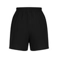 thumbnail image 5 of gbyLJF Sports Shorts for Women Casual High Waisted Drawstring Fashion 2024 Summer Beach Hot Shorts Loose Comfy Black L, 5 of 6