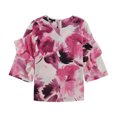 thumbnail image 1 of Blusa Alfani floral con volantes para mujer rosa PS, 1 of 1