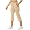 thumbnail image 2 of WILLBEST Pantalones Casuales de Mujer, de Cintura Alta, Anchos y Modernos, con Cordón Elástico, Cómodos y Largos con Bolsillos para Uso Diario. Grande, 2 of 8