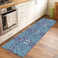 thumbnail image 3 of Vintage Morocco 2'x6' Runner Rug, Traditional Tribal Abstract Geometric Blue Washable Non-Slip Area Rugs for Hallway Kitchen Floor Bedroom Entryway, Laundry Carpet Decoration Indoor Mat, 3 of 9