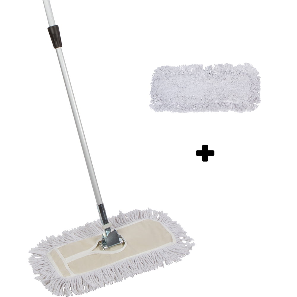 Tidy Tools 18 Inch Dust Mop with Telescopic Handle and Frame Bundle