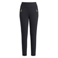 thumbnail image 7 of Cutuoiiu Women's Plus Size Straight Leg Pants Solid Color High Elastic Waist Casual Ankle Length Trousers with Decorative Pocket Details for Daily Office Vacation Wear, 7 of 7