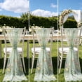 thumbnail image 6 of Fresh 3D Embroidery Floral Sheer Table Runner Polyester Lightweight Draping Table Flag Home Wedding Party Soft Furnishing, 6 of 6