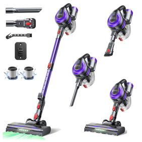 Laresar Vacuum Cleaner for Home, Cordless Vacuum Cleaner, Carpet Cleaner, 45KPA, 2200mAh, Hard Floors, Pet Hair