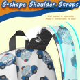 thumbnail image 4 of Police and Checkered White Pattern 17" Waterproof Oxford School Backpacks for Teens, S-Shape Padded Straps, for School, Travel, Hiking, Camping, 4 of 4