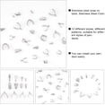 thumbnail image 4 of 120 piezas de cierres a presión de acero inoxidable para colgantes, conectores, cierres para hacer joyas, de 6 a 14 mm., 4 of 9