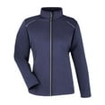 thumbnail image 4 of CORE365 CE708W Women's Techno Lite Three-Layer Knit Tech-Shell-Classic Navy Heather-XS, 4 of 6