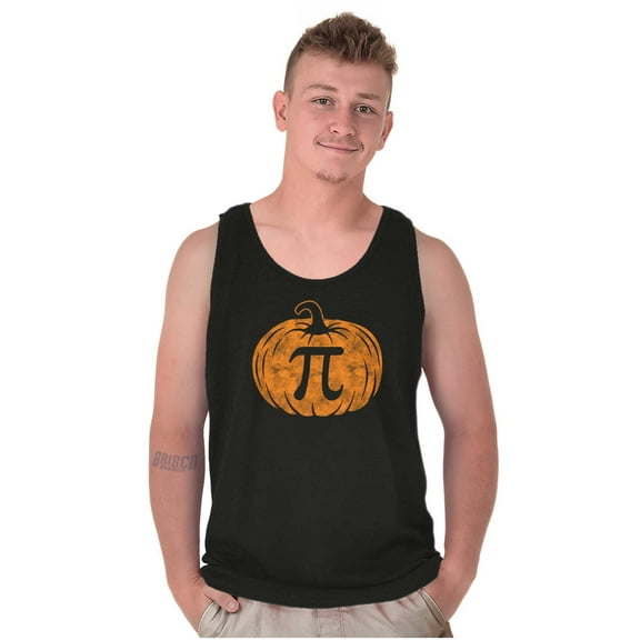 Funny Pumpkin Pi Math Food Pun Tank Top T Shirts Men Women Brisco Brands S