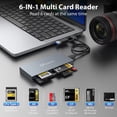 thumbnail image 4 of Nueva 6-En-1 CFexpress Tipo A Lector de Tarjetas USB3.2 Multi-Tarjeta de Lectura Simultánea 10GBps SD/TF//XD/MS/CFe-A Lector de Tarjetas, 4 of 5