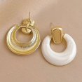 thumbnail image 2 of Pendientes colgantes de plata dorada para mujeres y niñas, pendientes retro llamativos, joyería de múltiples estilos para regalo de fiesta de cumpleaños, 2 of 5