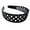 Black, variant on Parcelona French Swirls Wide Light Non-Brittle Celluloid Shell Hair Headband