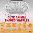 thumbnail image 3 of Mini Máquina para Waffles con 12 Moldes de Animales SugarWhisk para Niños, 3 of 6