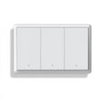 thumbnail image 1 of Tuya ZigBee Smart Switch Neutral Wire Optional Intelligent US Wall Button Light Switch AC100-240V for 3Gang,1 * Smart Switch,White, 1 of 8