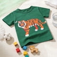 thumbnail image 5 of FINALGANG Boys Crew Neck Short Sleeve TShirt With Tiger Graphic Print Casual Loose Fit For Kids Daily Wear Playtime Summer Outdoor Activities lightweight Top, 5 of 9