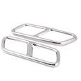 thumbnail image 2 of Fyydes 1 Pair Rear Exhaust Pipe Cover Trims for Mercedes Benz GL X166 13-15 S R Class W222 W251 10-17, Rear Exhaust Muffler Cover, Exhaust Pipe Trim, 2 of 8