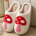 thumbnail image 2 of Slippers for Women Men Plush Fuzzy House Shoes Non Slip Winter Indoor Outdoor Slides Cute Ghost Pumpkin Bat Designs, 2 of 8