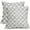F, variant on Linen Pillow Covers 18x18 Inches - Black Cream Floral Printed Throw Pillow Covers for Living Room Sofa Decor (1 Pc)