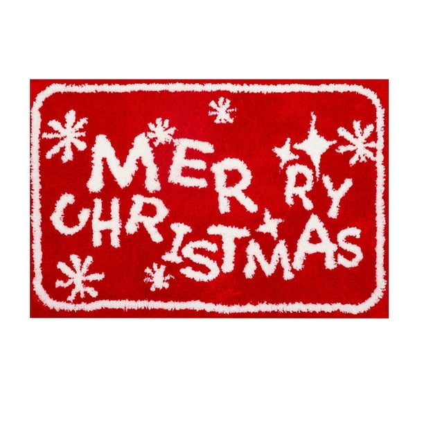 Felpudo Navideño Alfombra De Baño De Invierno Alfombras Con Copos De Nieve Decoración Alfombra Decorativa Para Puerta Principal Alfombra Antideslizante Y Cómoda Hogar Cashmeree Imitación Decoración