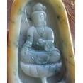 thumbnail image 3 of Certified Hand Carved Light Yellow Green Natural Myanmar Burma A Jade jadeite Guanyin Kwan Yin Pendant Necklace, 3 of 7