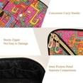 thumbnail image 5 of FORMRS Makeup Bag Travel Cosmetic Organizer for Women Fold Flat Zipper Pouch with Handle, Art City, 5 of 8