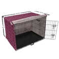 thumbnail image 6 of Snakeskin Print Dog Crate Cover, Fashion Wild Reptile Repetitive Girly Tones, Easy to Use Pet Kennel Cover Small Dogs Puppies Kittens, 7 Sizes, Magenta Multicolor, by Ambesonne, 6 of 6