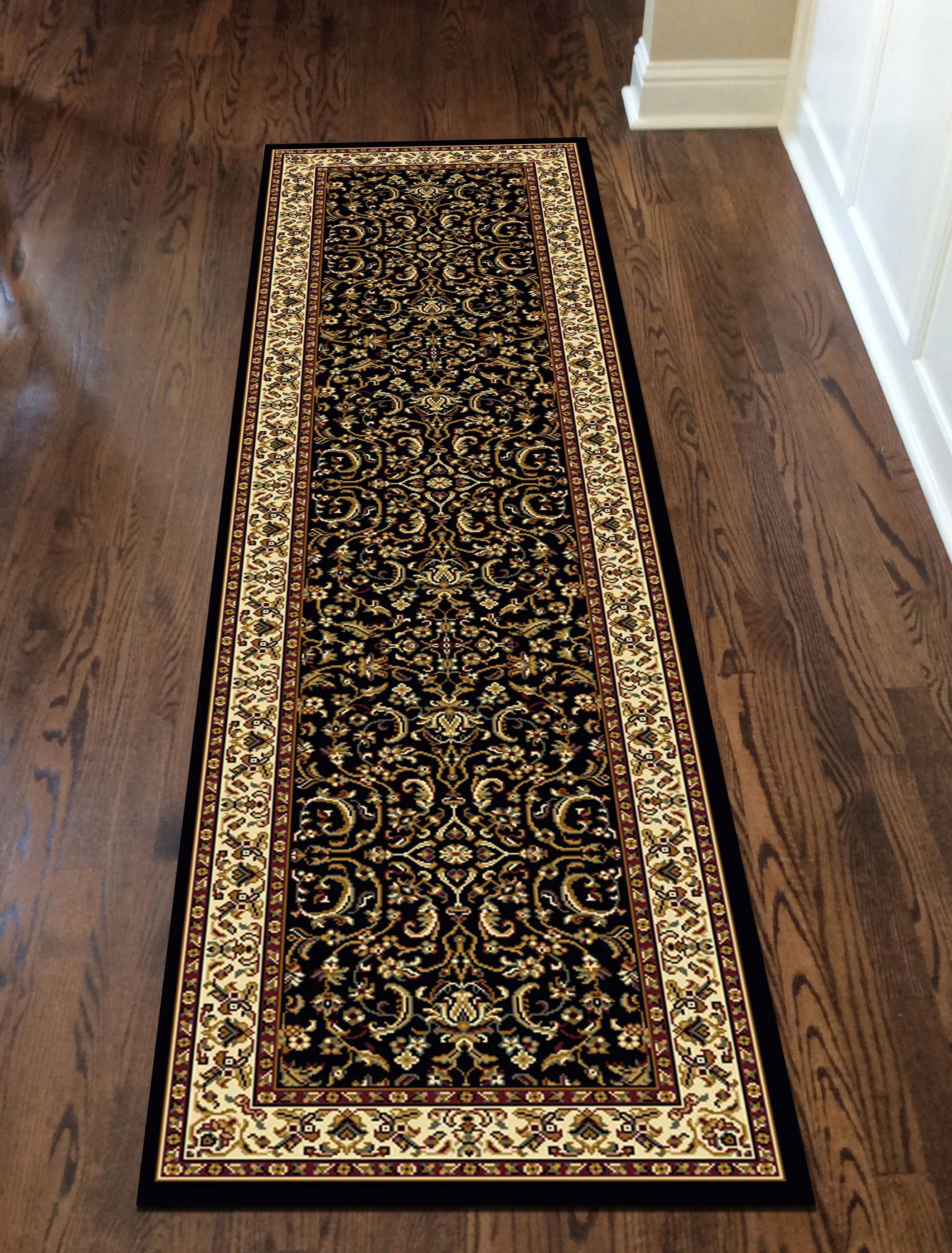 Radici USA 1318 Noble Traditional Black Floral Oriental Area Rug (2'2